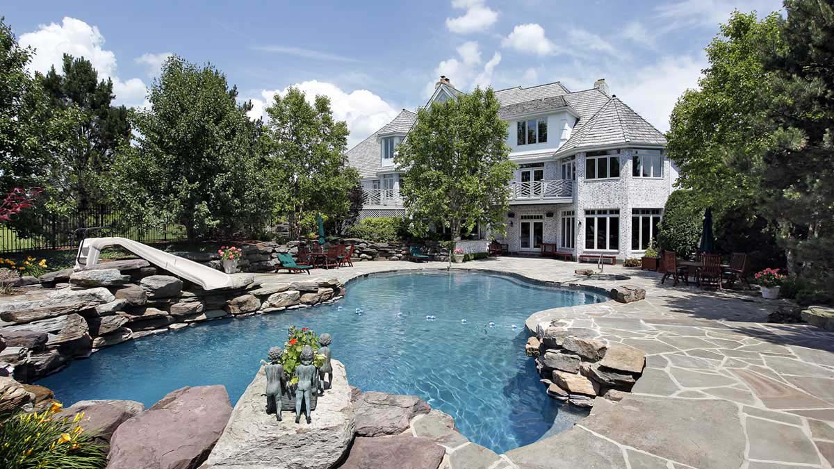 Pool Deck And Home Banner